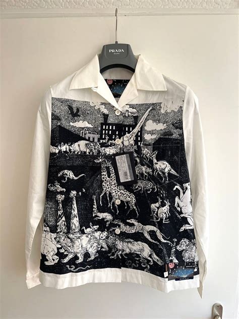 prada survival utopia shirt|Prada 'Survival Utopia' Printed Short.